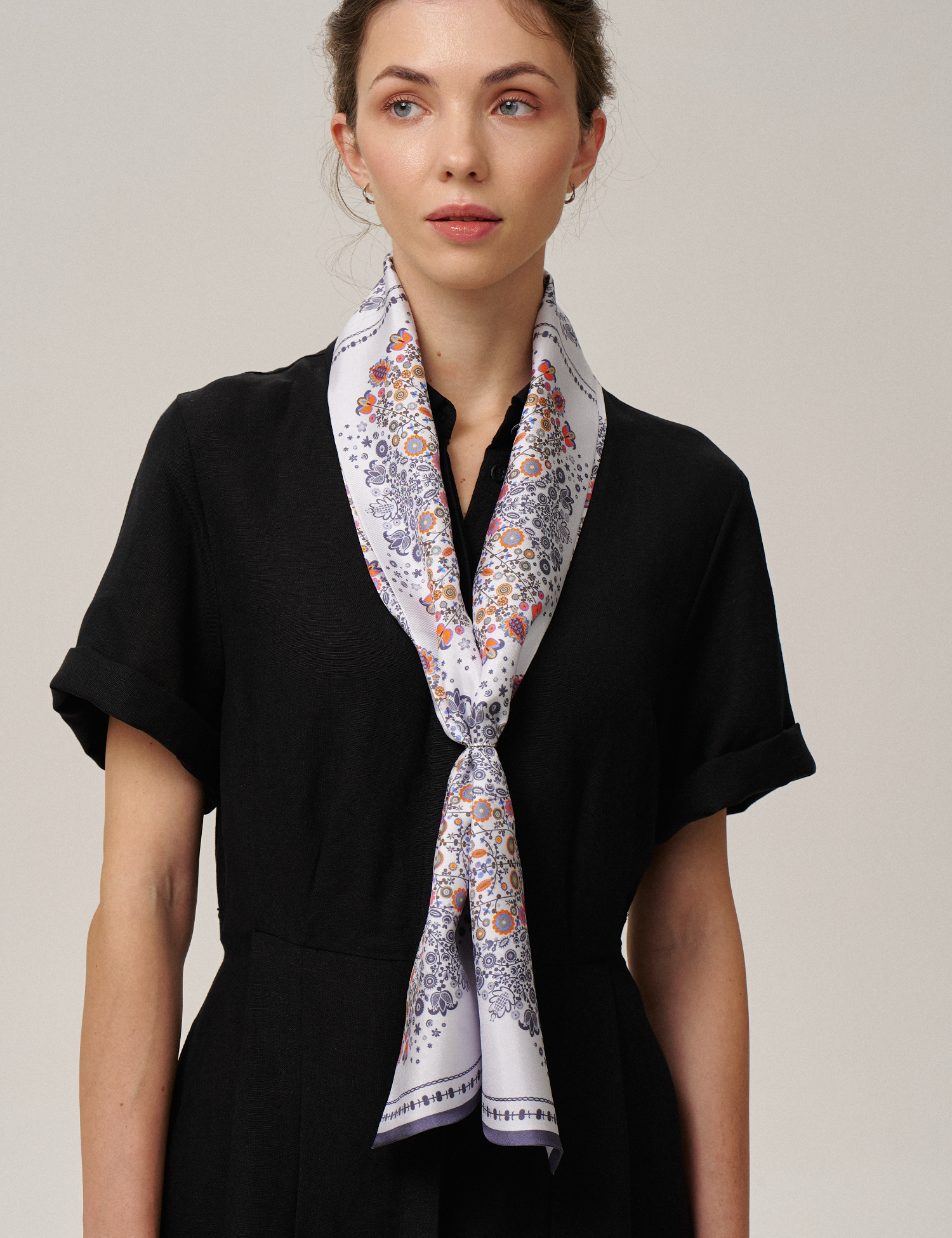 Картинка Шовковий шарф «Слобожанщина. Ранкова роса»